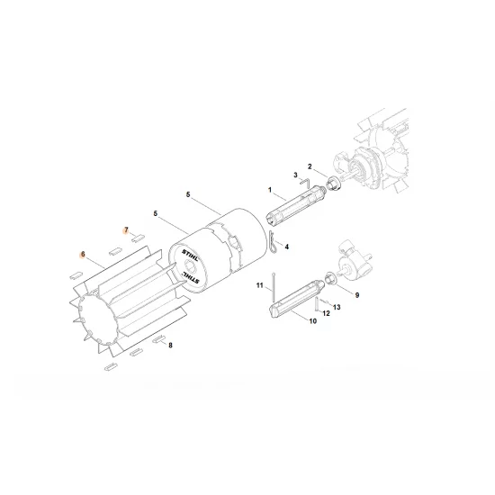 STIHL  Pas lamelowany 4602 730 2600